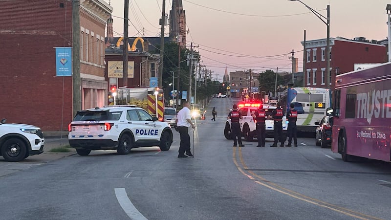 Several agencies responded to a block in East Price Hill Tuesday evening.