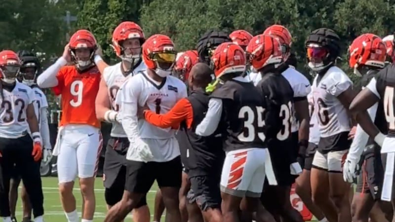 Ja’Marr Chase and Jalen Davis got into a heated exchange during Wednesday’s practice.