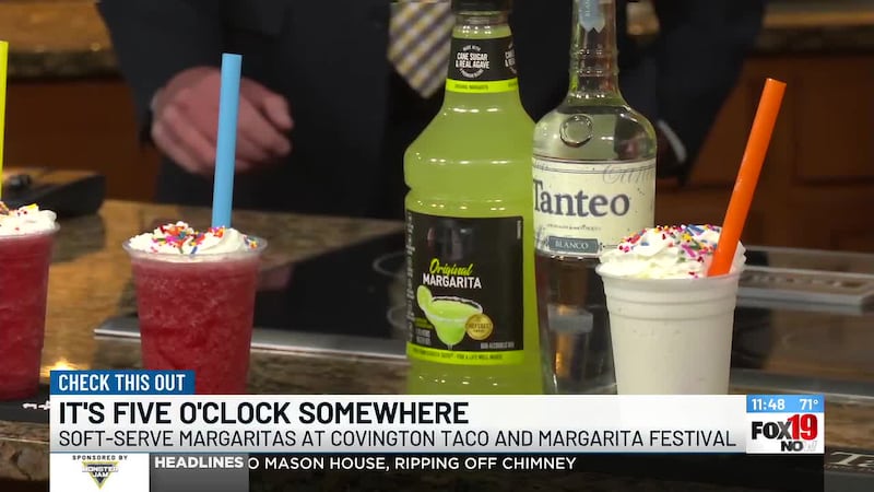 Soft-serve margaritas at Covington Taco and Margarita Festival