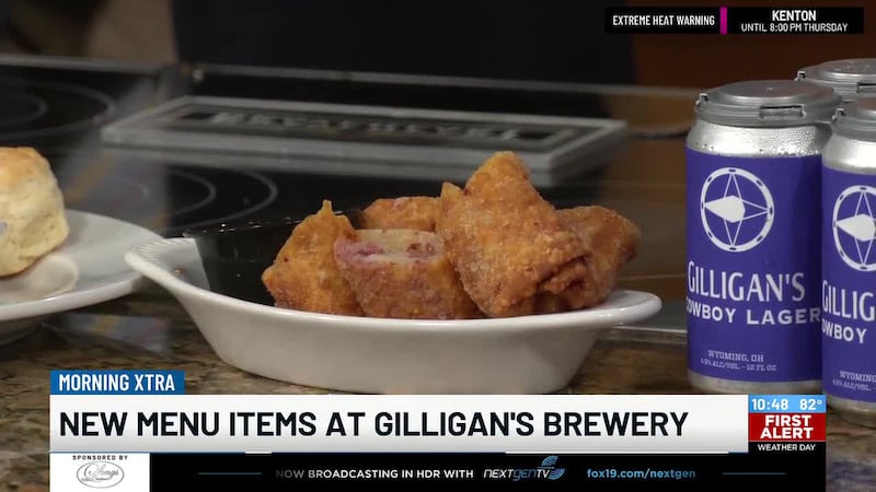 New menu items at Gilligan's Brewery