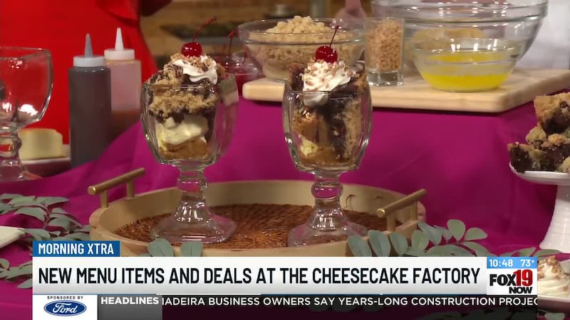 New menu items and deals at the Cheesecake Factory