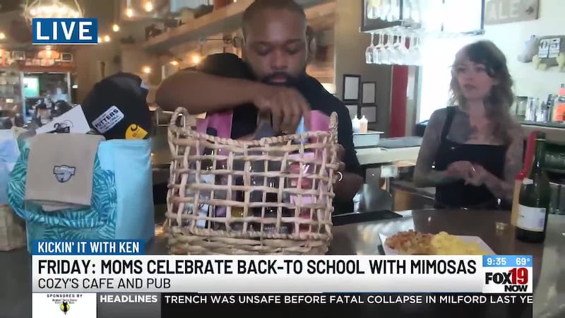 Moms celebrate back-to-school with mimosas